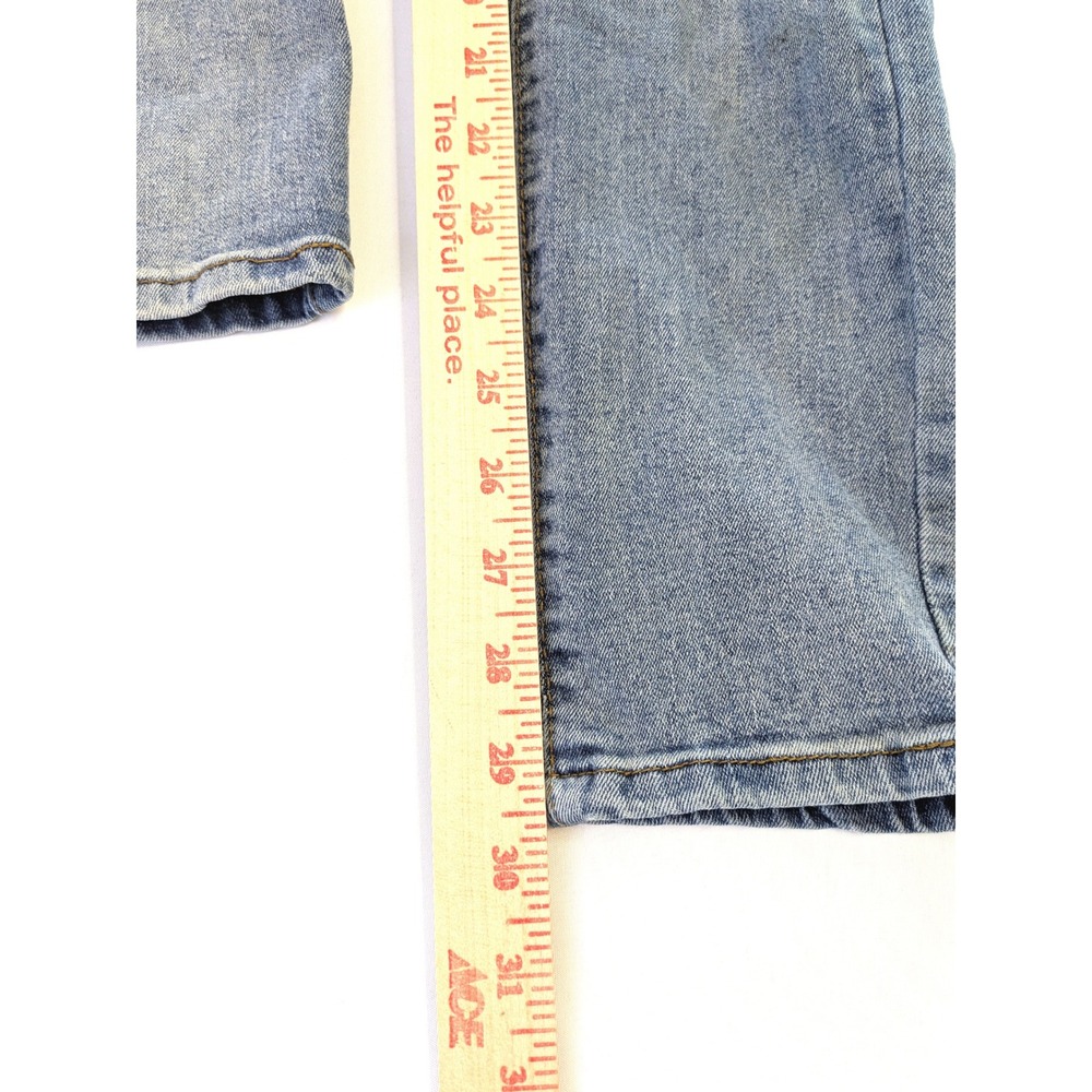 TR Premium Skinny Fit Distressed Jeans Light Wash Mens 34x30 Ripped Denim - Picture 5 of 5